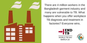 One of our series of Tweets to showcase our TB work on World TB Day 2016